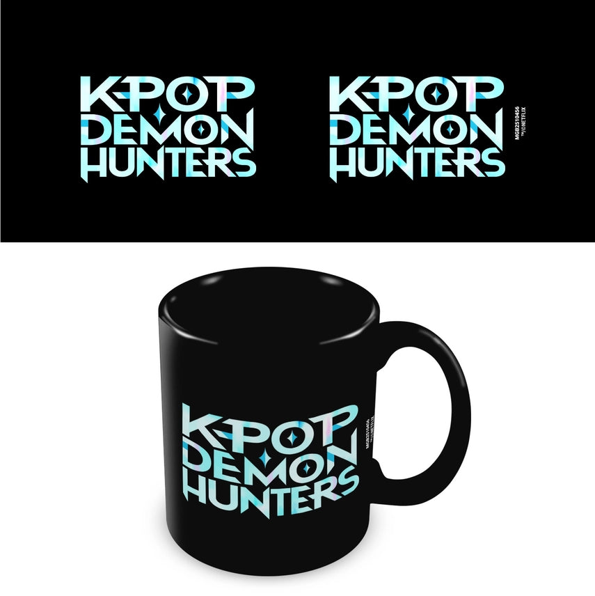 K-Pop Demon Hunters (Logo) Black Coffee Mug