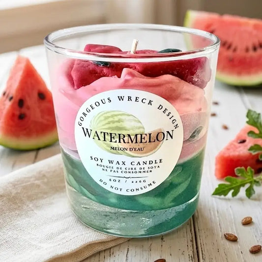 Gorgeous Wreck Watermelon Dessert Candle