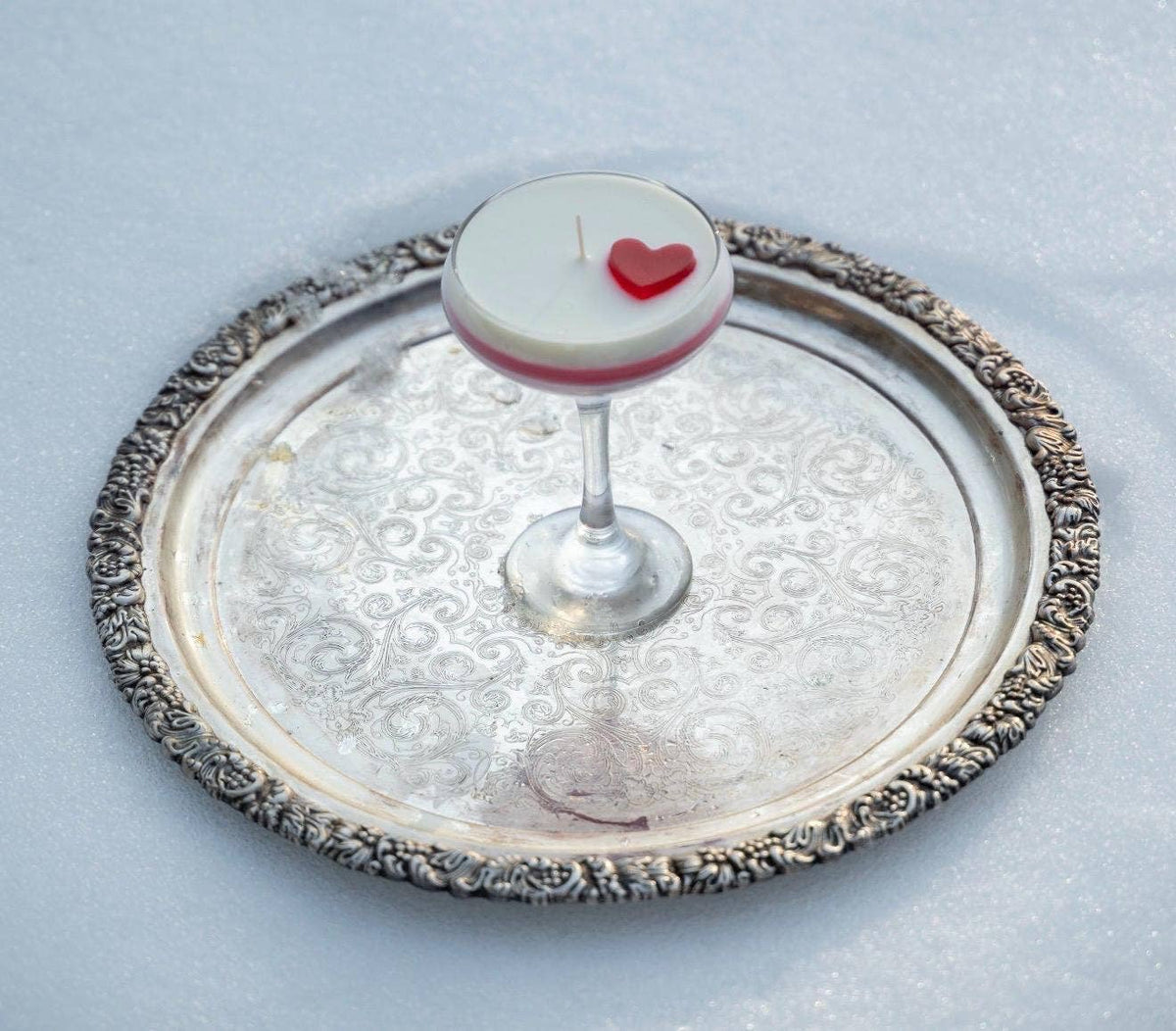 Valentine’s Day Cocktail Candle