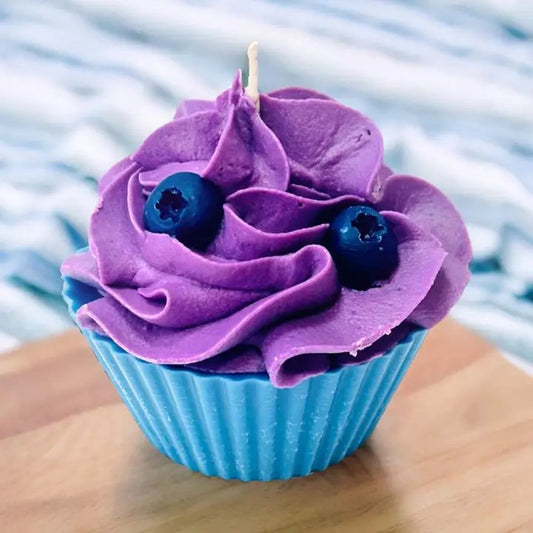 Gorgeous Wreck Blueberry Cupcake Candle