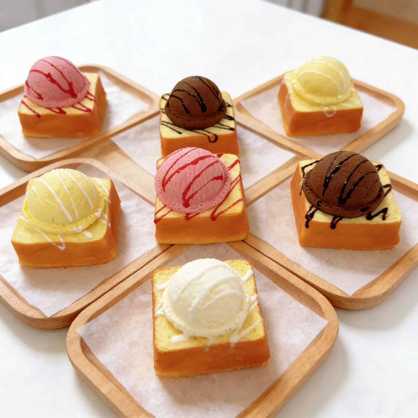 Ice Cream Bread Squeeze Toy