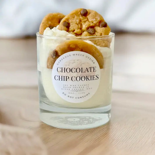Chocolate Chip Cookie Dessert Candle - Gorgeous Wreck Design