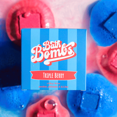Happy Hippo Triple Berry Cube Bombs