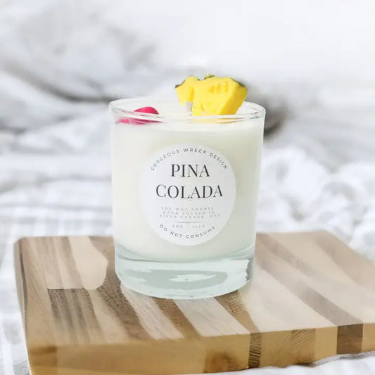 Pina Colada Dessert Candle - Gorgeous Wreck Designs