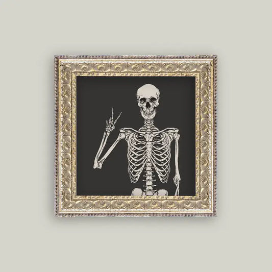 Petal Lane Home - Skeleton Framed Art (9 x 9)