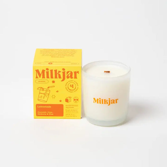 Milk Jar Lemonade - Coconut, LIme & Pine Coconut Soy Candle