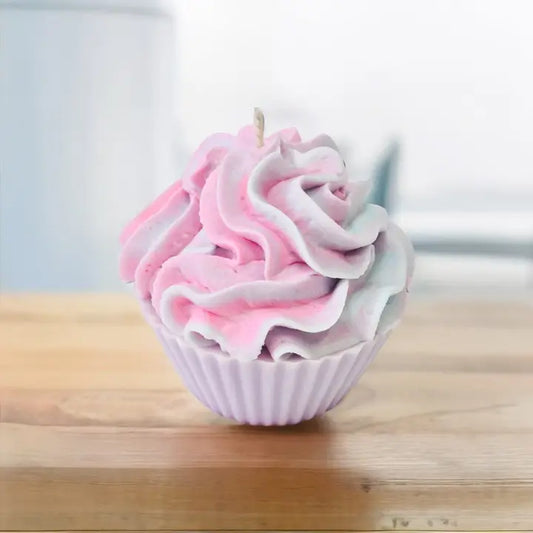 Cotton Candy Cupcake Candle - Gorgeous Wreck Designs