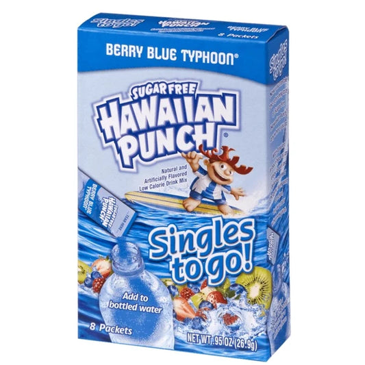 Hawaiian Punch Berry Blue Typhoon Singles to Go