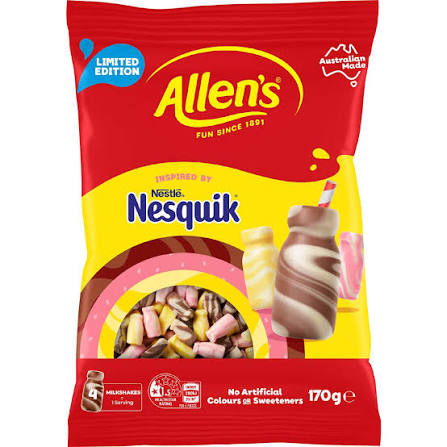 Allens Nesquick Shake Lollies (AUS)
