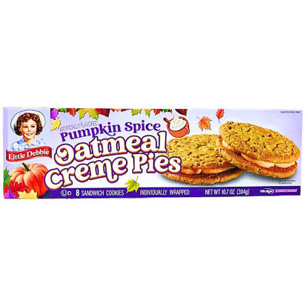 Little Debbie Pumpkin Spice Oatmeal Cream Pies