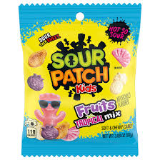 Sour Patch Kids Fruits Tropical Mix