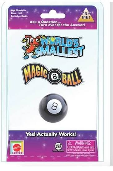 World's Smallest Magic 8 Ball