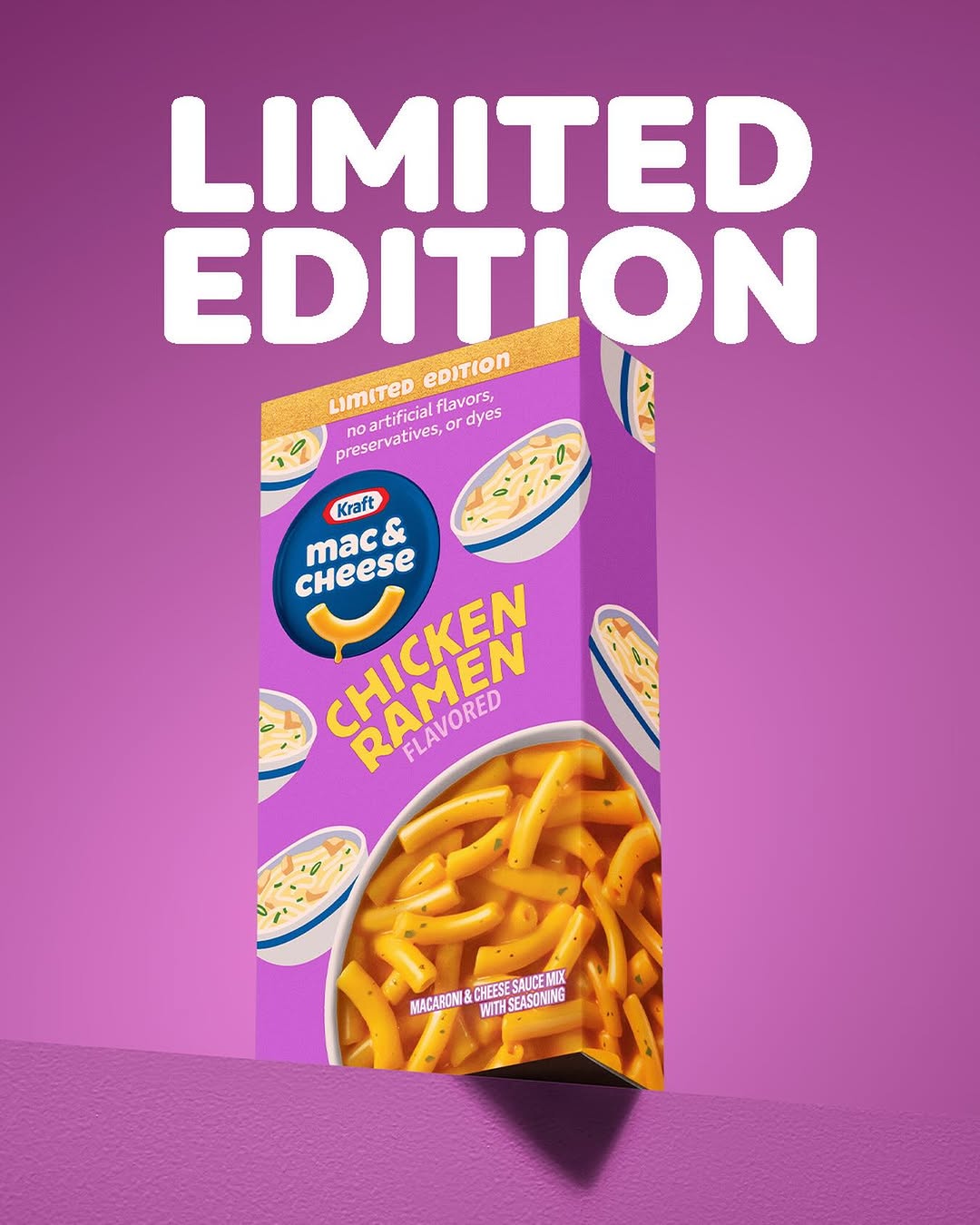 Kraft Mac and Cheese Chicken Ramen Flavor