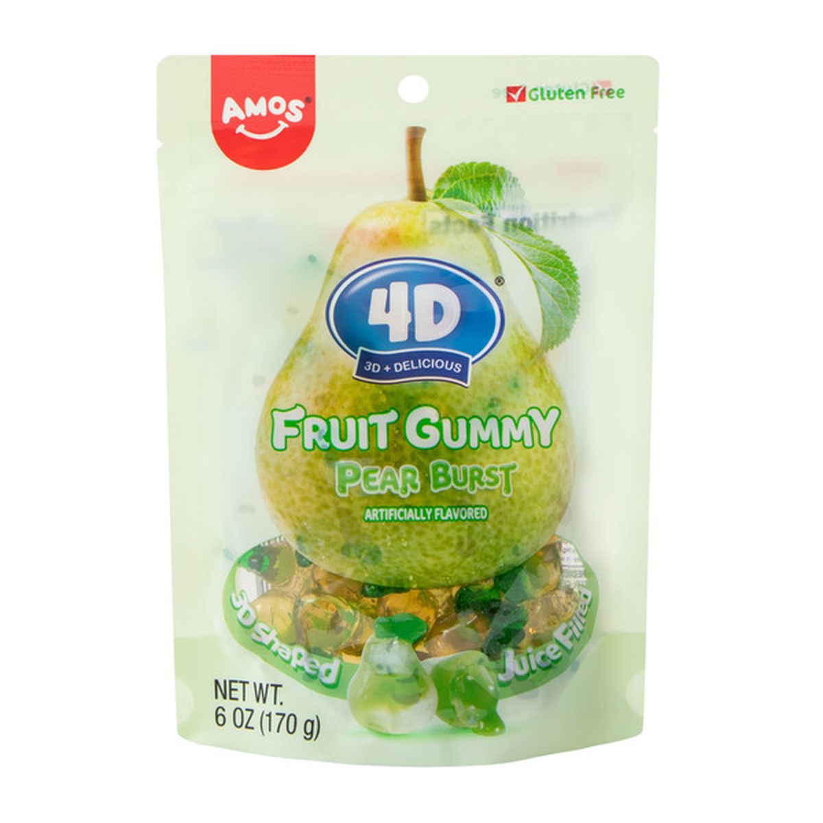 Amos 4D Fruit Gummy - Pear Burst