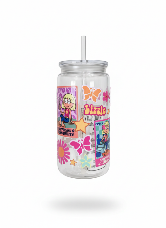 Seriously Cool! Lizzie McGuire 16oz Plastic Beer Can Glass