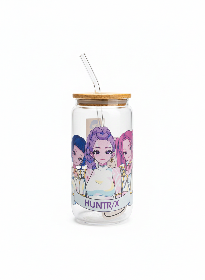 💜 Kpop Demon Hunters Glass Can Cup 💜