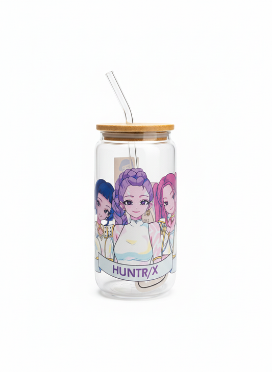 💜 Kpop Demon Hunters Glass Can Cup 💜