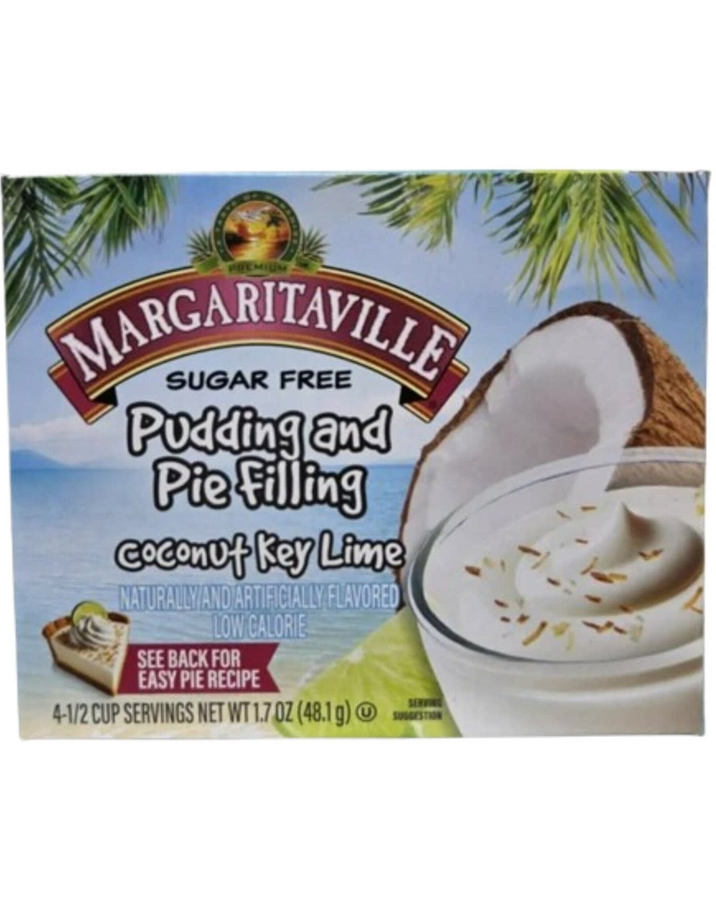 Margaritaville Coconut Key Lime Sugar Free Instant Pudding Mix and Pie Filling