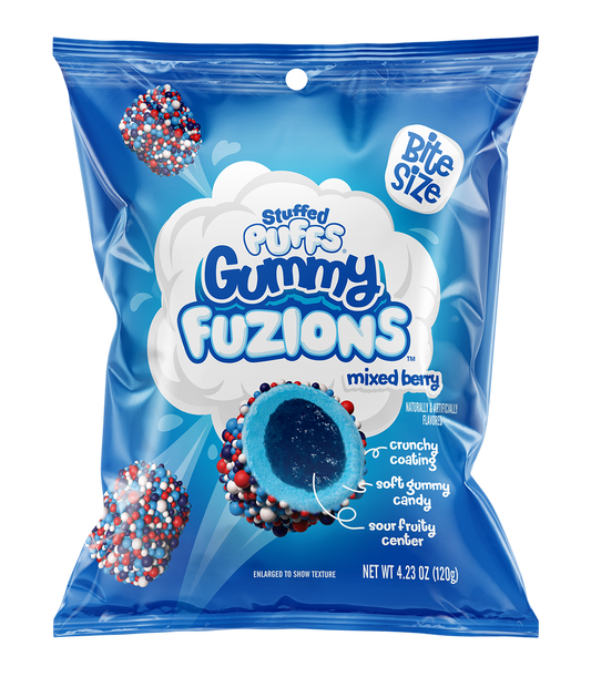 Stuffed Puffs Gummy Fuzions Mixed Berry