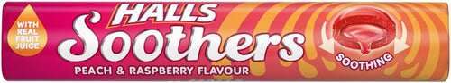 Halls Soothers Raspberry Peach (UK)