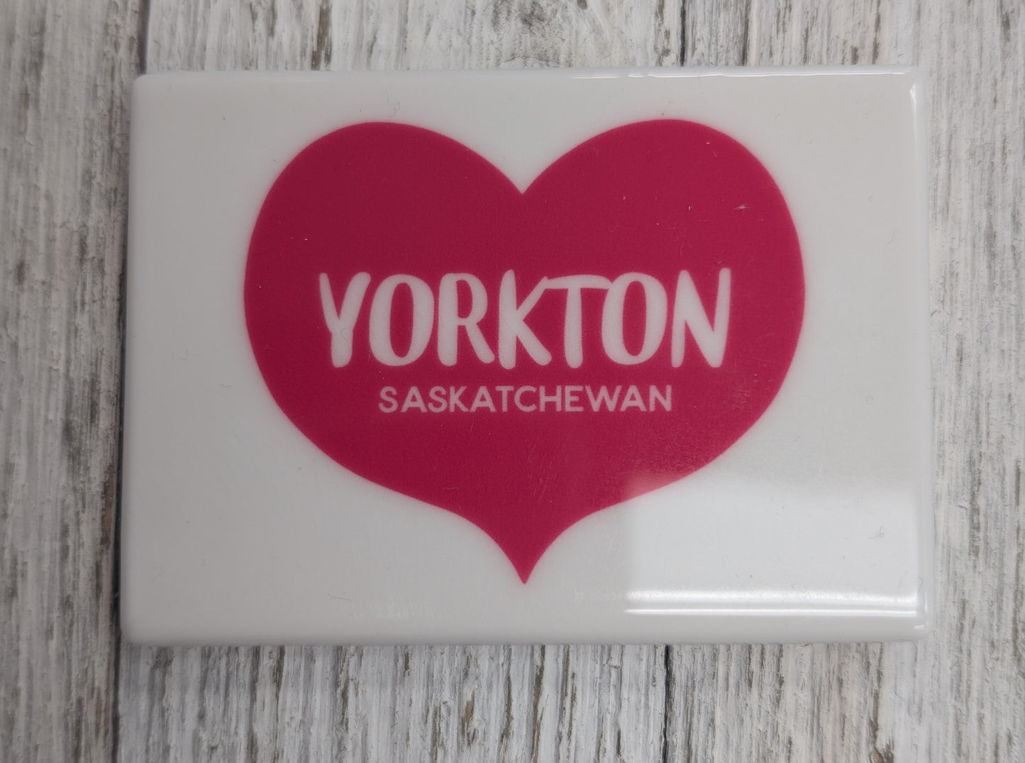 Yorkton Heart Magnet - Pink