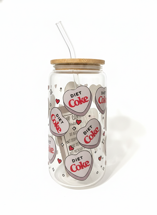 Diet Coke Love Notes – Beer Can Glass