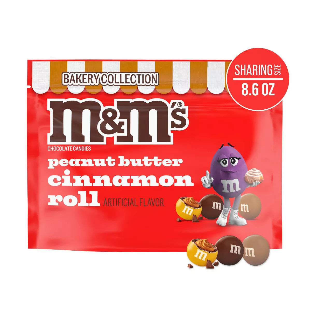 M&M's Peanut Butter Cinnamon Roll (Share Size)