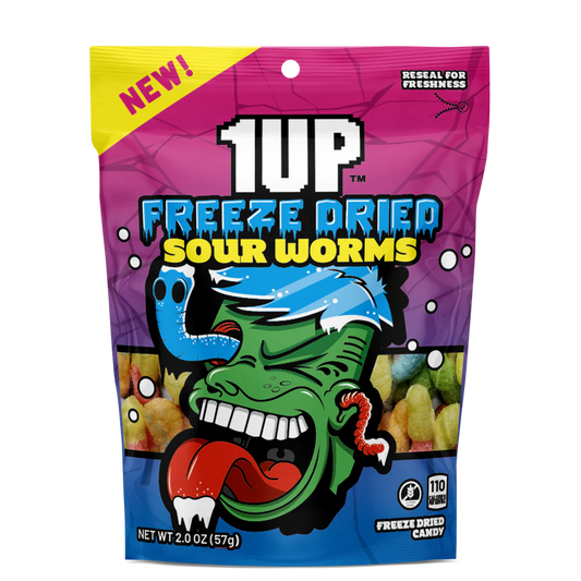 1Up Freeze Dried Sour Worms