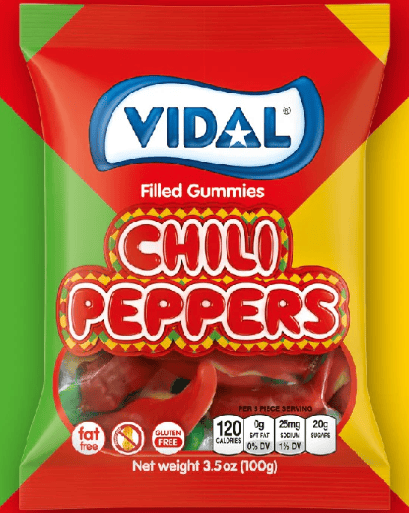 Vidal Spicy Chili Peppers Gummies