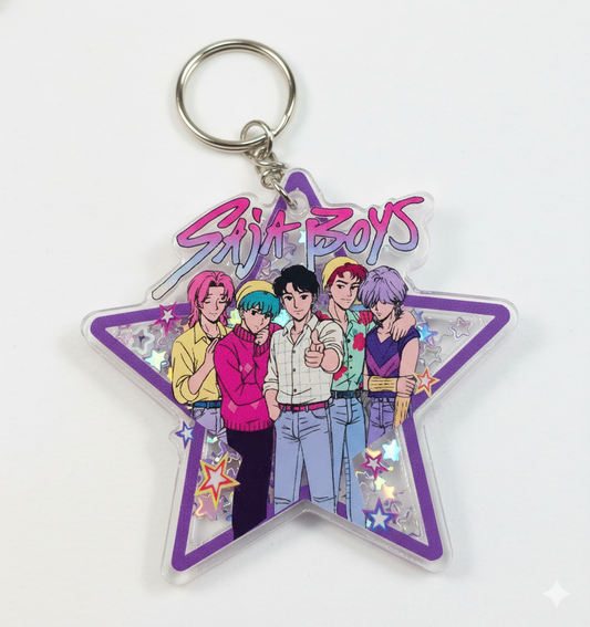 ✨ Saja Boys Acrylic Glitter Keychain ✨