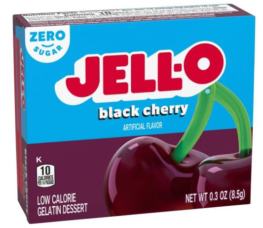 Jell-O Black Cherry Zero Sugar