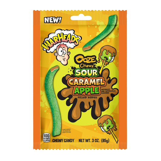 Warheads Ooze Sour Caramel Apple Ropes
