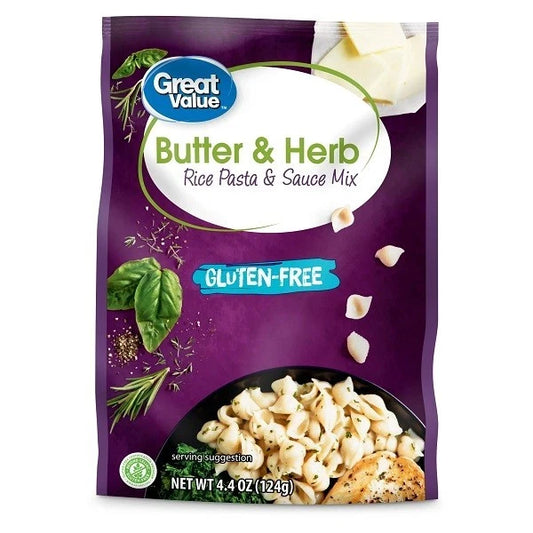 Great Value Gluten Free Butter & Herb Rice Pasta & Sauce Mix