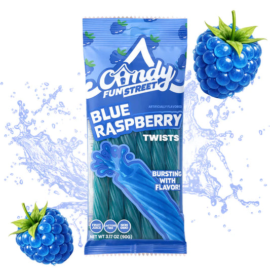 Candy Fun Street Blue Raspberry Twists
