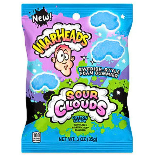 Warheads Sour Clouds - Cotton Candy